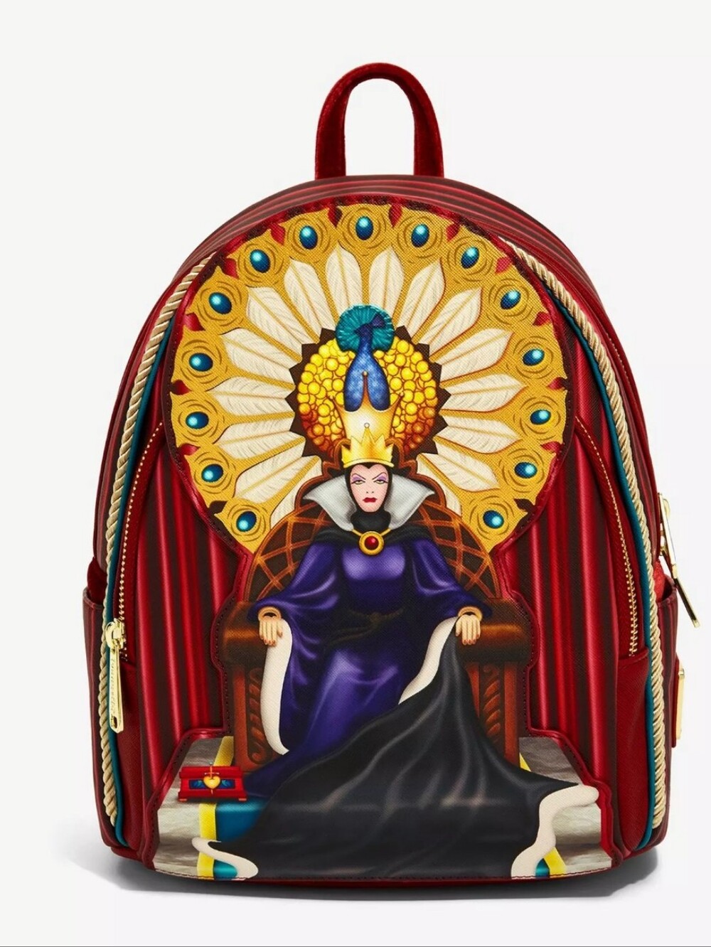 NWT *FLAW* Disney Loungefly Snow White Evil Queen Mini Backpack